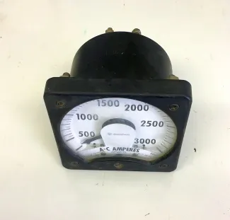 Westinghouse 0-3000 Amp Analog Ammeter