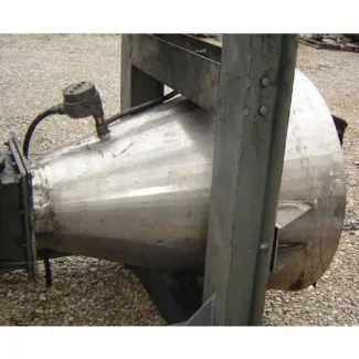 Stainless Steel 10 cu. ft. Conical Hopper