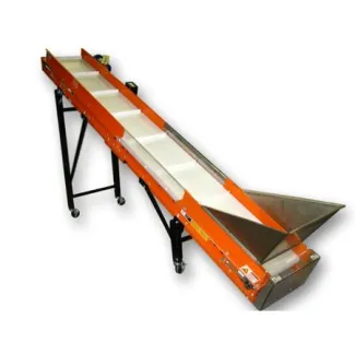 Eriez 18 in X 11.6 ft. Inclined Portable Belt Conveyor