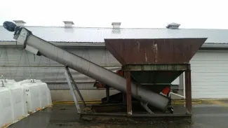 20 in. x 20 ft. Stainless Steel Auger with Feed Hopper