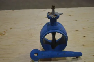 6in Glen-RH Butterfly Valve