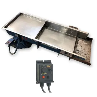 FMC 18in. wide x 53in. long Vibrating Pan Feeder