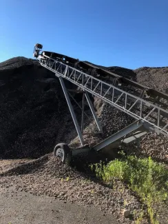 36 in. x 60 ft. Radial Stacking Conveyor