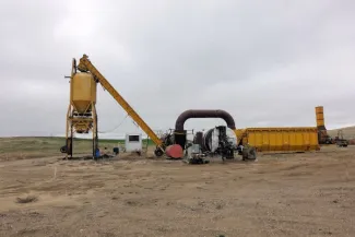 Portable 100TPH Drum Plant