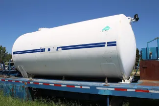 7 ft. dia. x 12 ft. long Steel Tank