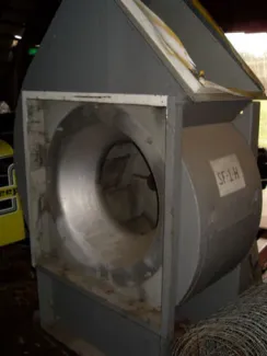 Mark Hot 36 Inch Dia. Centrifugal Blower. 19 in. inlet, 22 in. x 34 in. discharge.