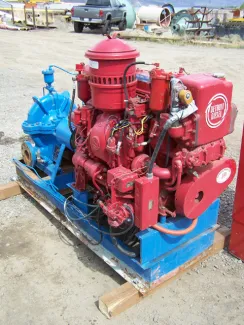 Used Detroit Diesel Fire Pump. 5 x 4 x 16 in. Impeller. 250 GPM. 100 PSI.