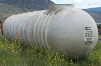 10,000 Gallon Fibre Glass Water Storage Tank
