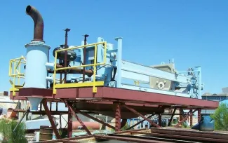 Used Eimco Filter Press. 48 in. x 48 in. 40 Plates & Frames. Model: M1200FB.