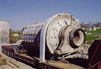 6 foot x 12 foot Hardinge Rod Mill, c/w motor reducer drive
