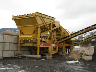 Used CEC Portable Screen. 6 ft. x 16 ft. - 3 Deck. Incline Style. Diesel Driven with Deutz Engine, 200 HRS.