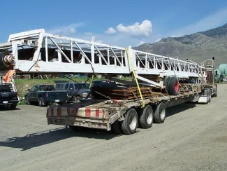 36 in. x 70 ft. Long Stacking Conveyor.