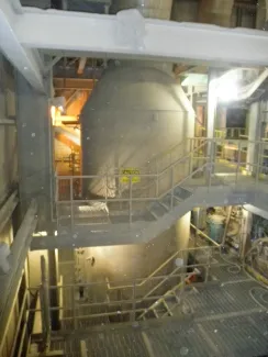 10 dia. x 40 ft. high Fluid Bed Dryer