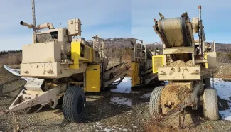 Cedarapids Portable Crushing Plant with Jaw and Rolls Crushers