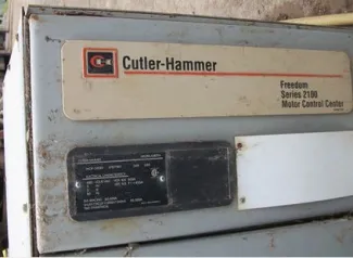 Cutler Hammer MCC Section. 480 Volt. 600 Amp Vertical and Horizontal Boss