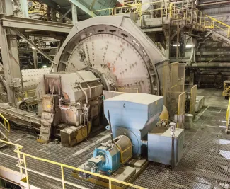 18ft. dia. x 10.5ft. Long Fuller Sag Mill for Sale