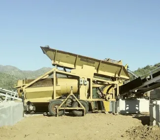 Goldfield 25 TPH Portable Trommel Wash Plant