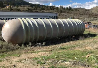 10,000 Gallon Fiberglass Storage Tank