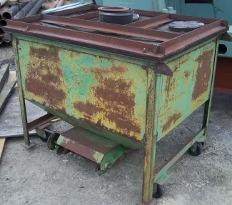 3 ft. x 4 ft. x 3 ft. Deep Steel Collection Bin.